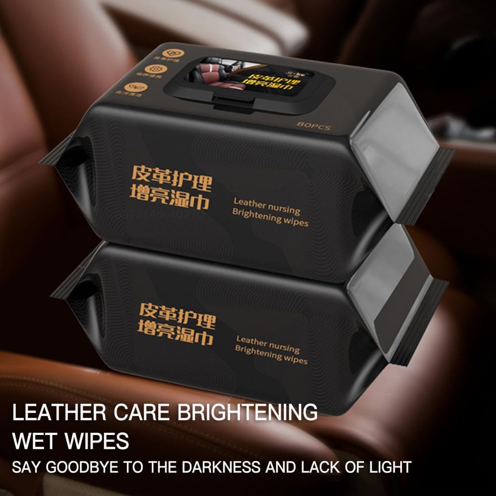 Leather wipes for sofas, bags and shoes