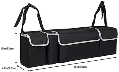 Car trunk organizer with multiple compartments