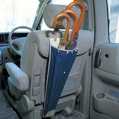 Hanging umbrella holder for the car