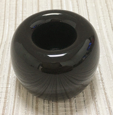 Ceramic toothbrush holder in black