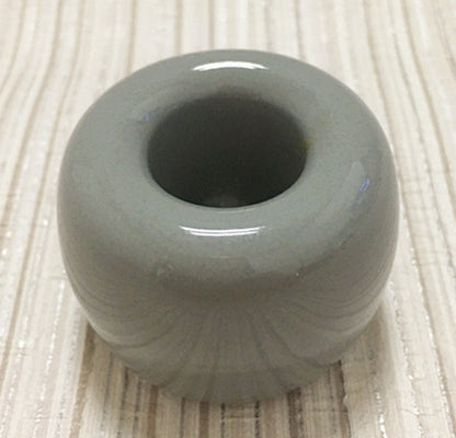 Ceramic toothbrush holder in grey