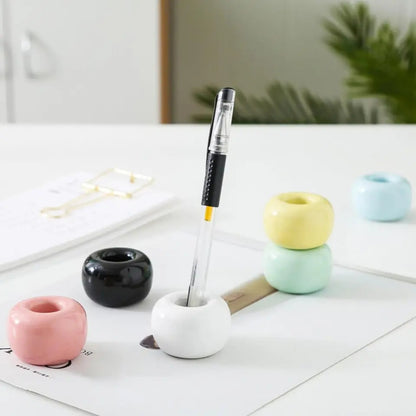Ceramic makeup brush holder for the vanity