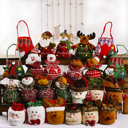 Christmas candy bags made of linen