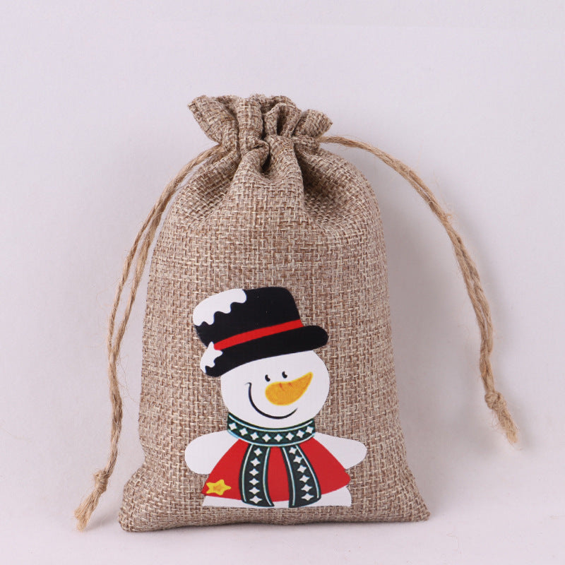 Christmas drawstring bag, design 1