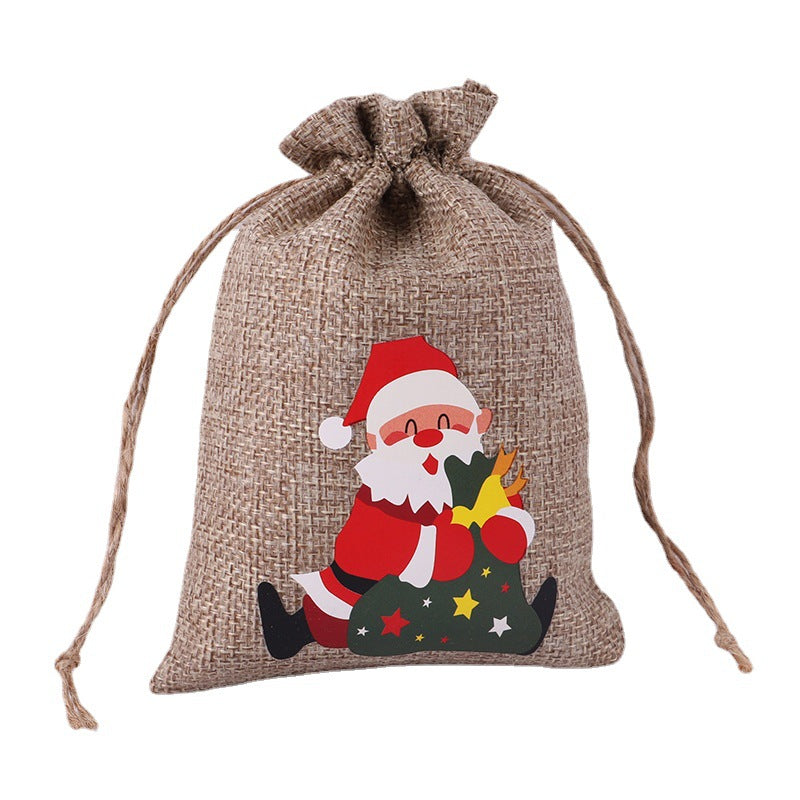 Christmas drawstring bag, design 3