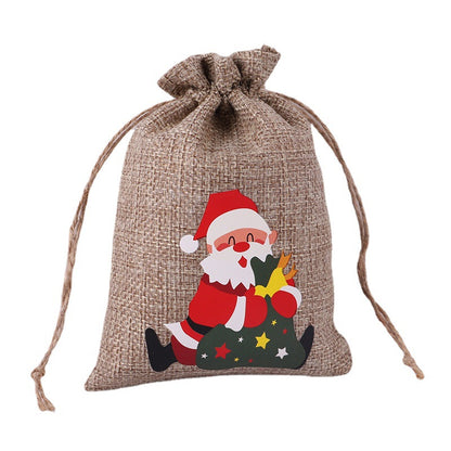 Christmas drawstring bag, design 3