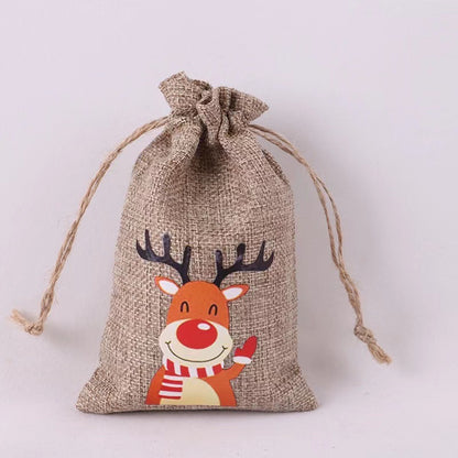 Christmas drawstring bag, design 6
