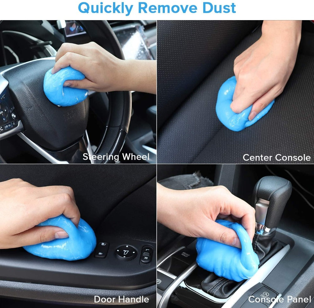Cleaning gel that reaches into gaps and crevices