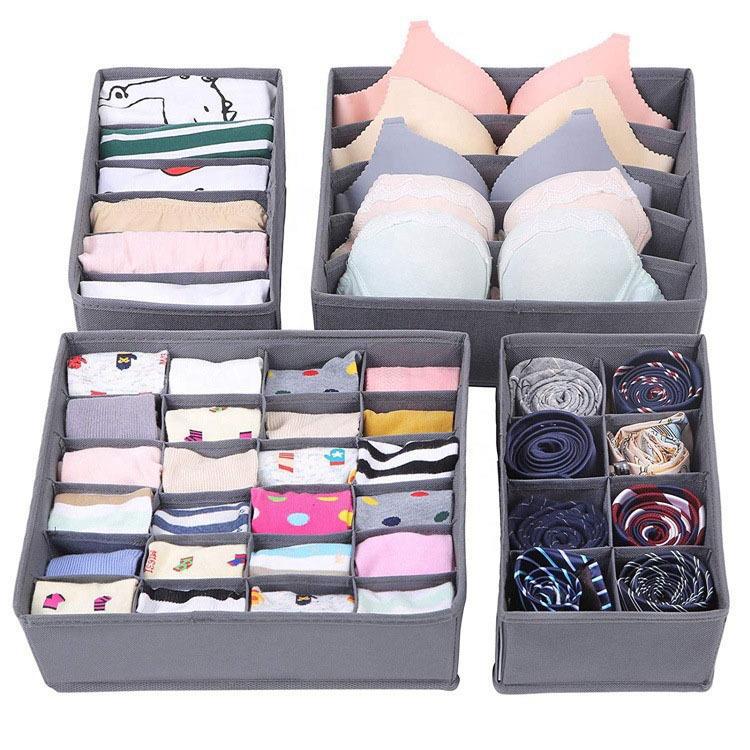 Clothes drawer organizers in 4 different types
