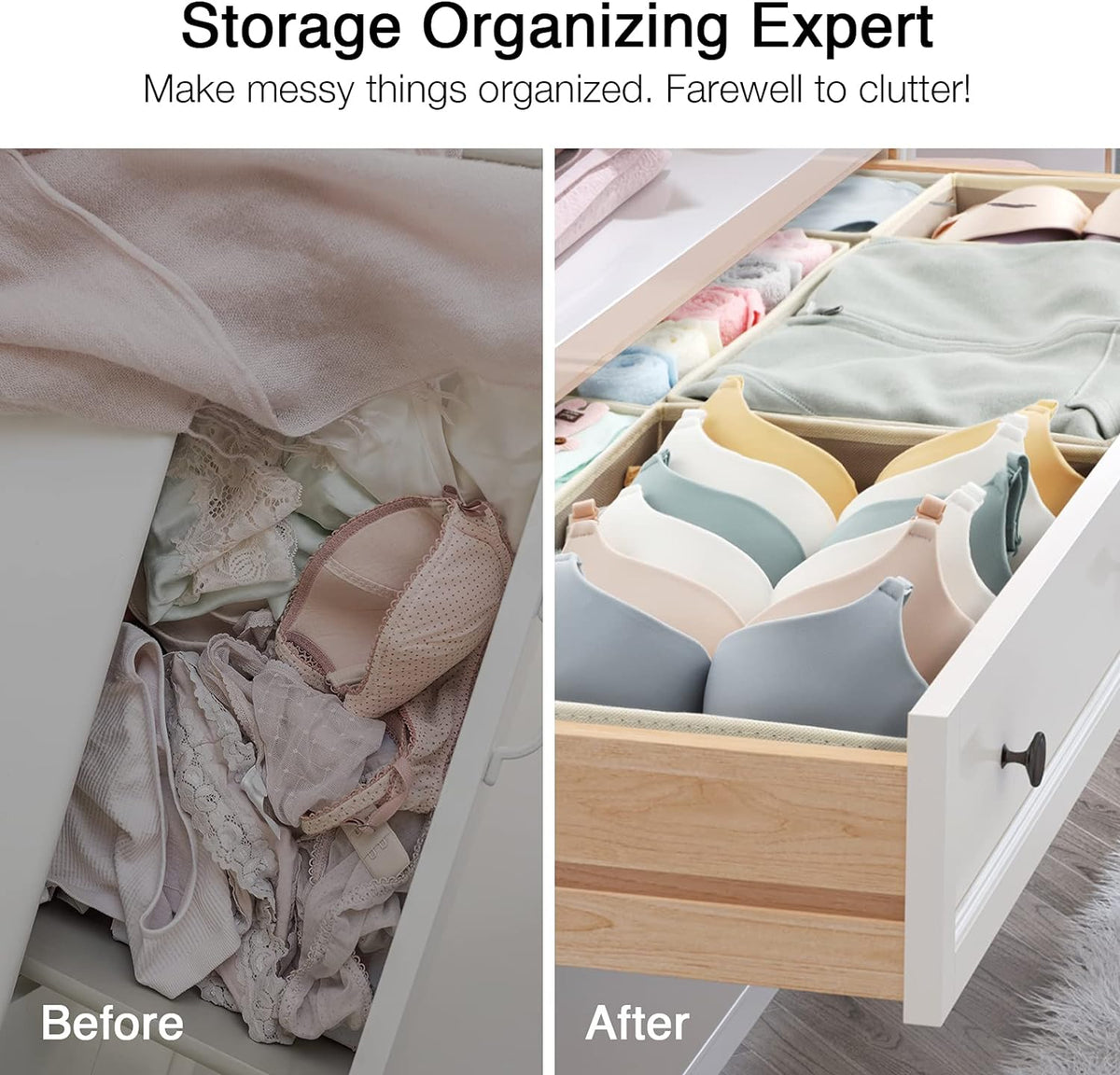 Bra organizer for drawers