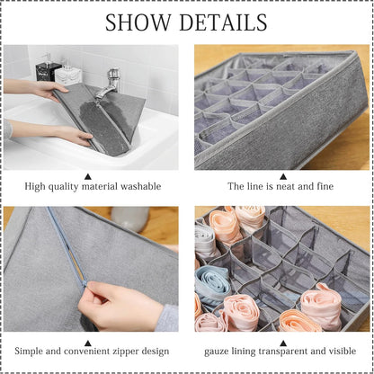 Tie and scarf drawer organizer