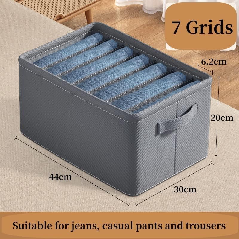 Clothes organizer with 7 grids for pants