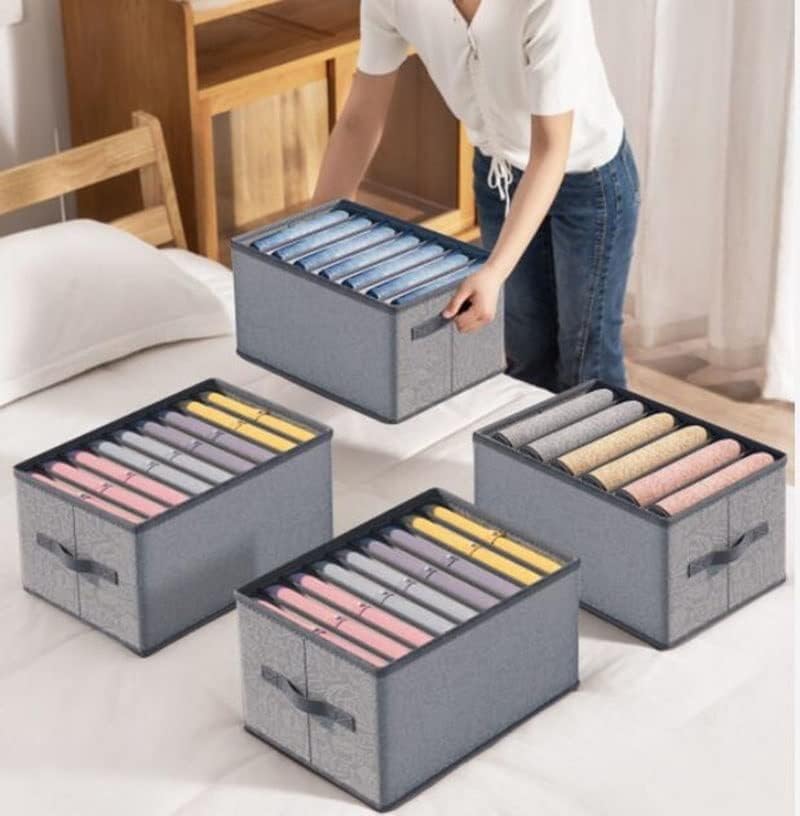 Closet organizer for folded clothes