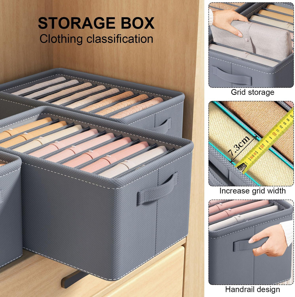 Shirt and t-shirt drawer organizer