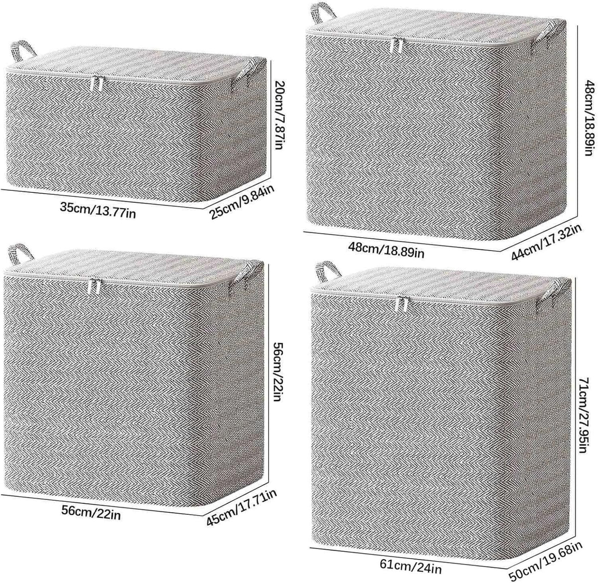 Foldable clothes and quilt storage bag available in 30L, 110L, 150L and 220L sizes