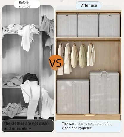 Clothes and quilt storage bag for small apartments and limited space