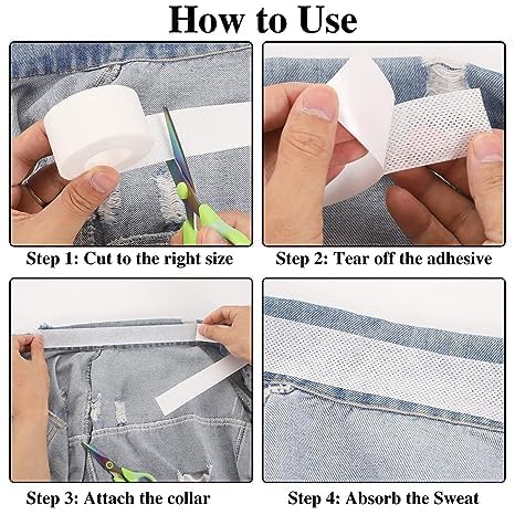 Disposable sweat pads for collars