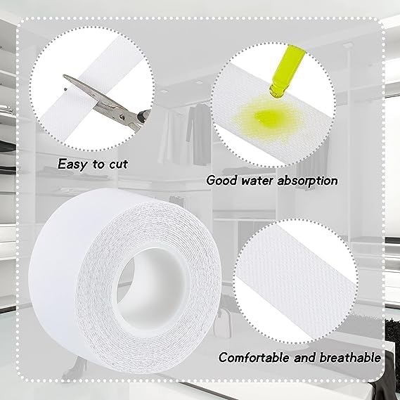 Invisible collar sweat pads
