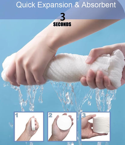 Compact bath towel for camping