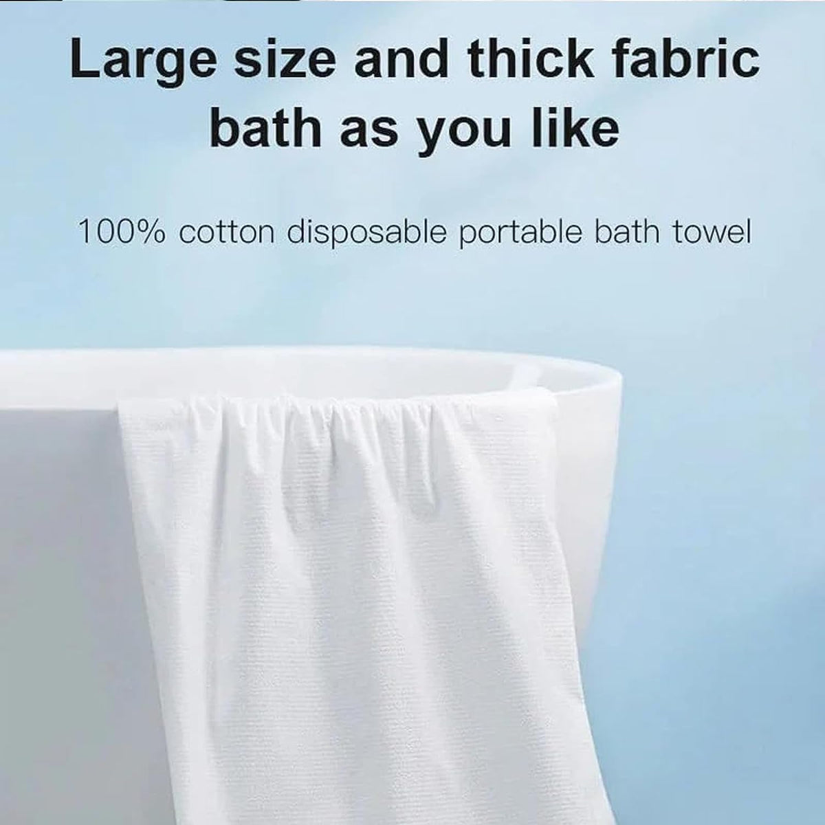 Compressed towel for trips and hotels