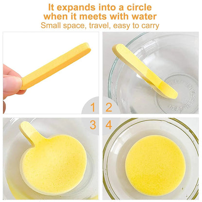 Compressed facial sponges, 12 pcs