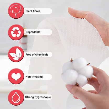 Compressed cotton towels for bathroom, kitchen and office