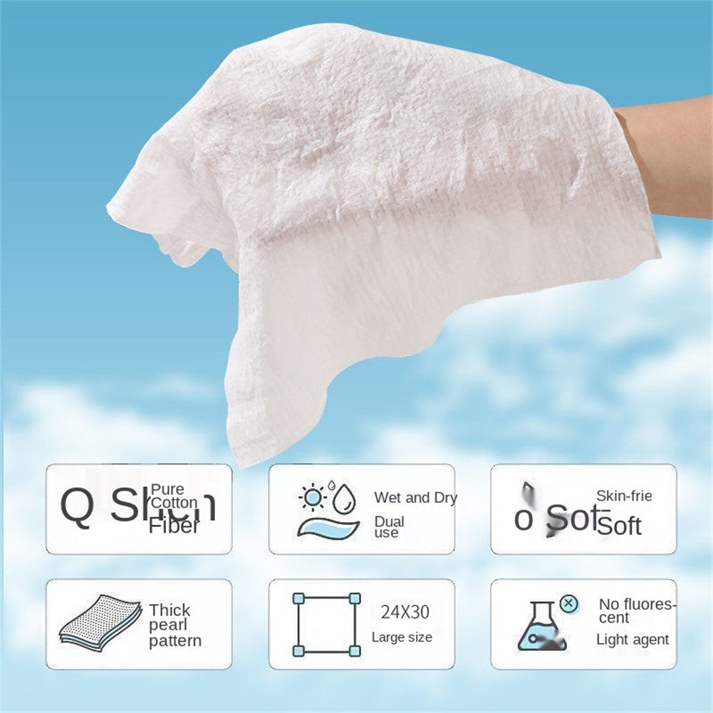 Pure cotton compressed washcloth