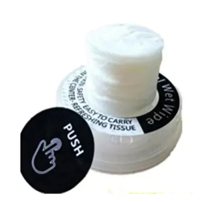 Compressed wet wipes, unscented