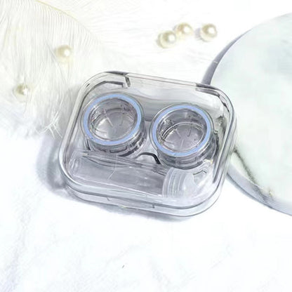 Contact lens box in blue