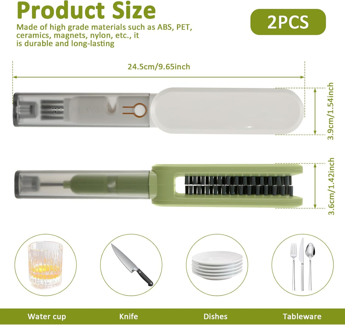 Multifunctional kitchen cleaning brush