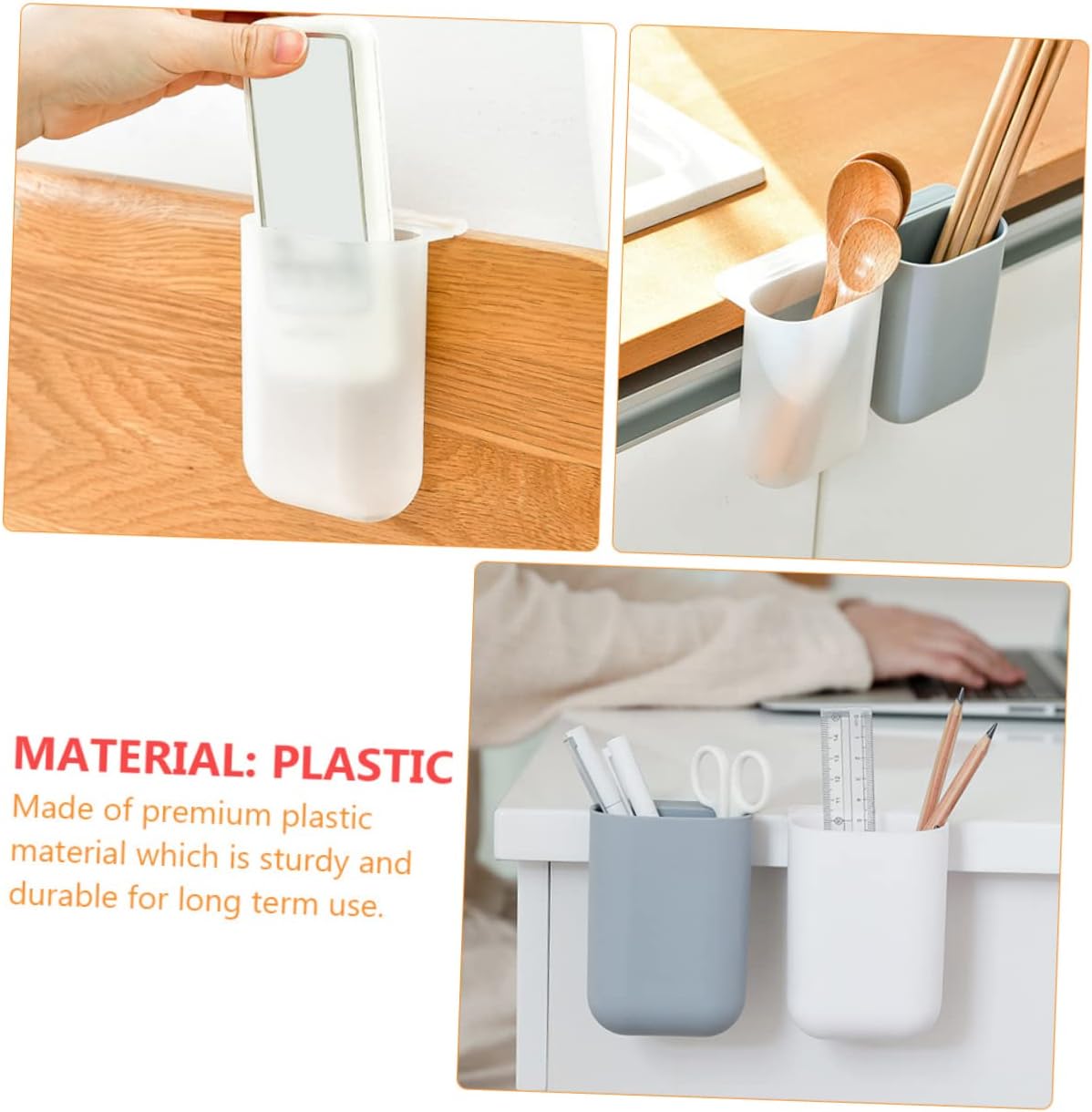 Pen holder for shelves, cabinets and dressing tables