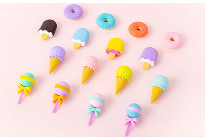 Puzzle erasers that come apart and reassemble