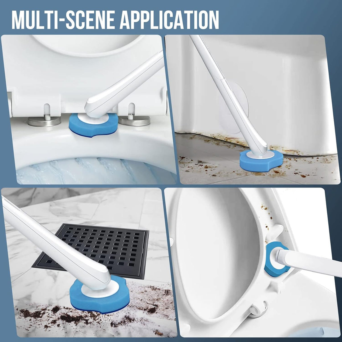Toilet brush with easy-release disposable heads