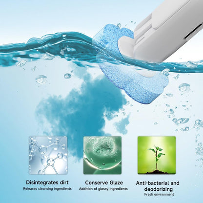 Hygienic toilet brush with disposable heads