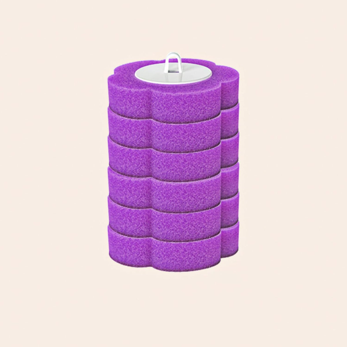 6 lavender scent replacement heads for disposable toilet brush