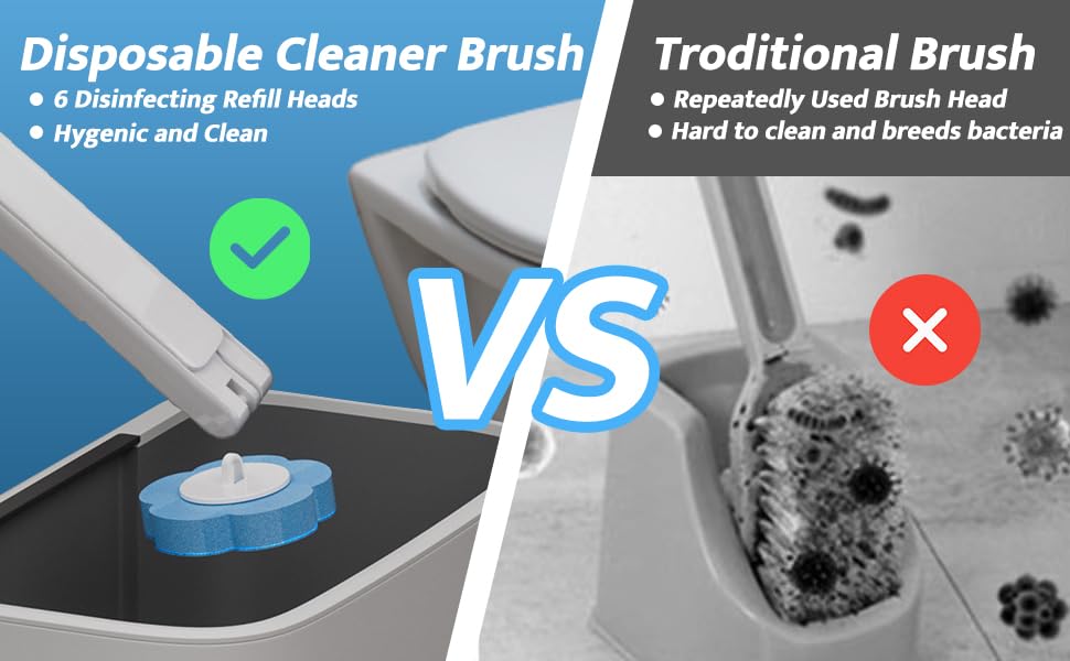 Toilet cleaning wand for under the rim