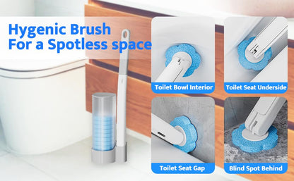 Toilet wand with disposable scented heads