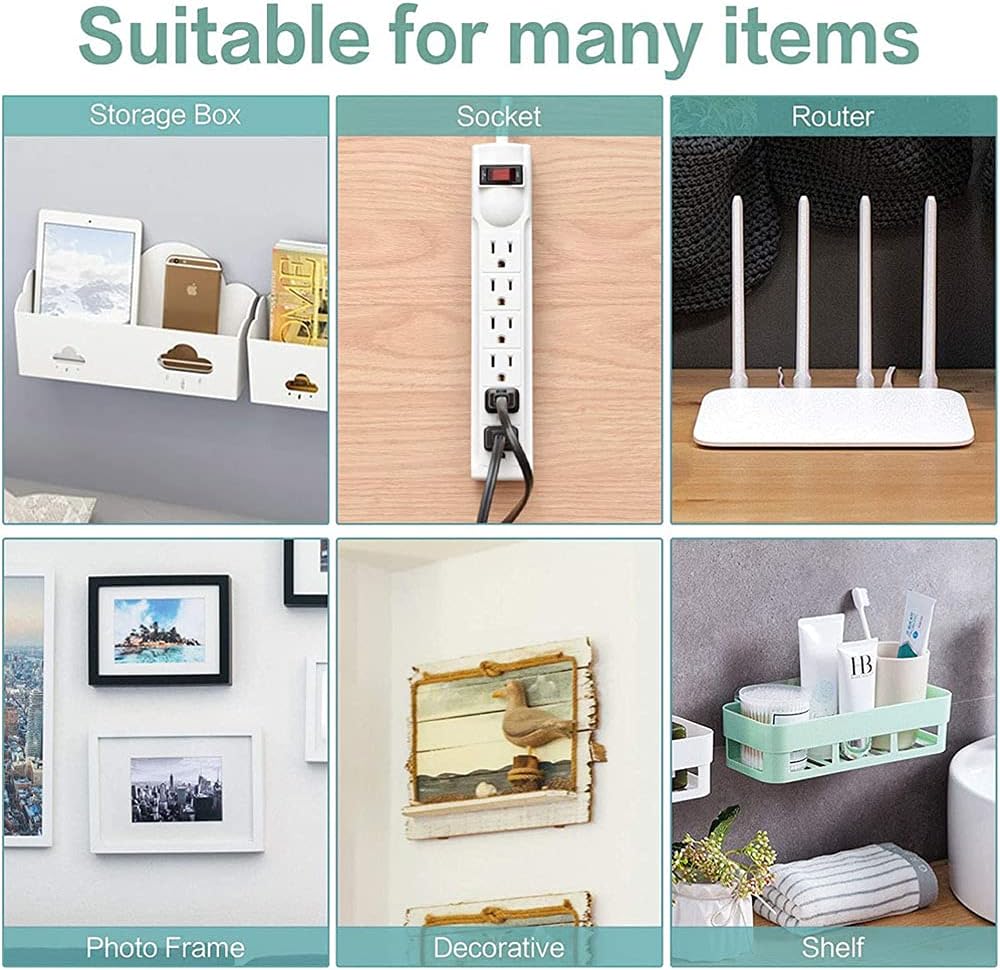 Double-sided adhesive hooks for wall decorations