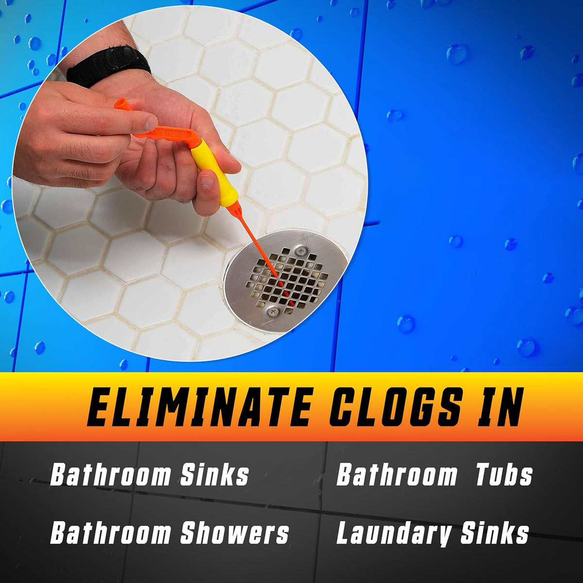 Bathroom drain hair catcher tool