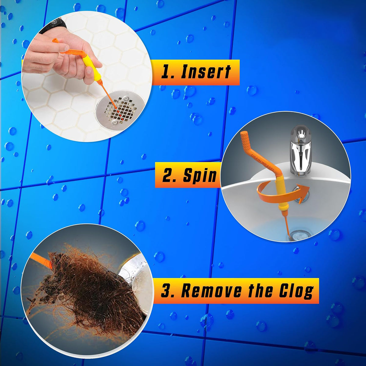 Flexible drain cleaning tool