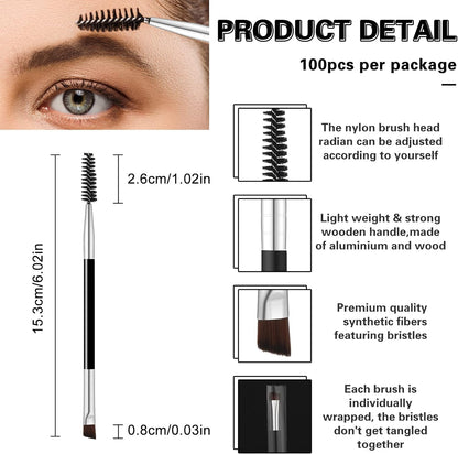 Eyebrow grooming brush