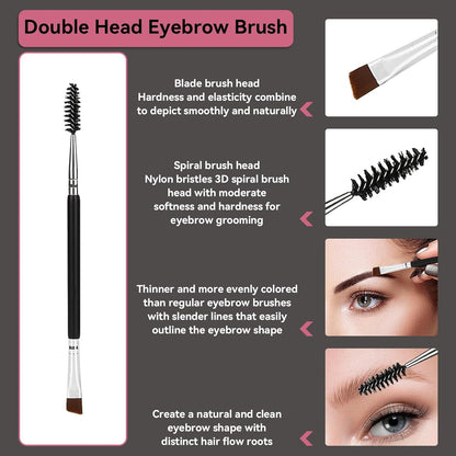 Multi-function brow brush