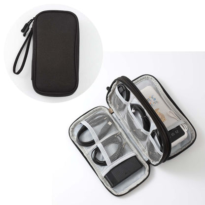 Electronics travel organizer in black