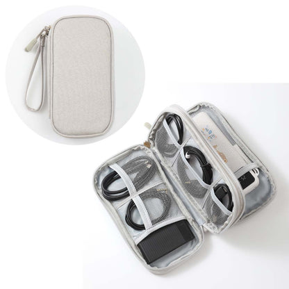 Electronics travel organizer in grey