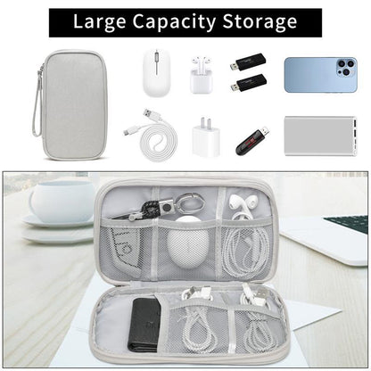 Electronics pouch for power banks, cables and earphones
