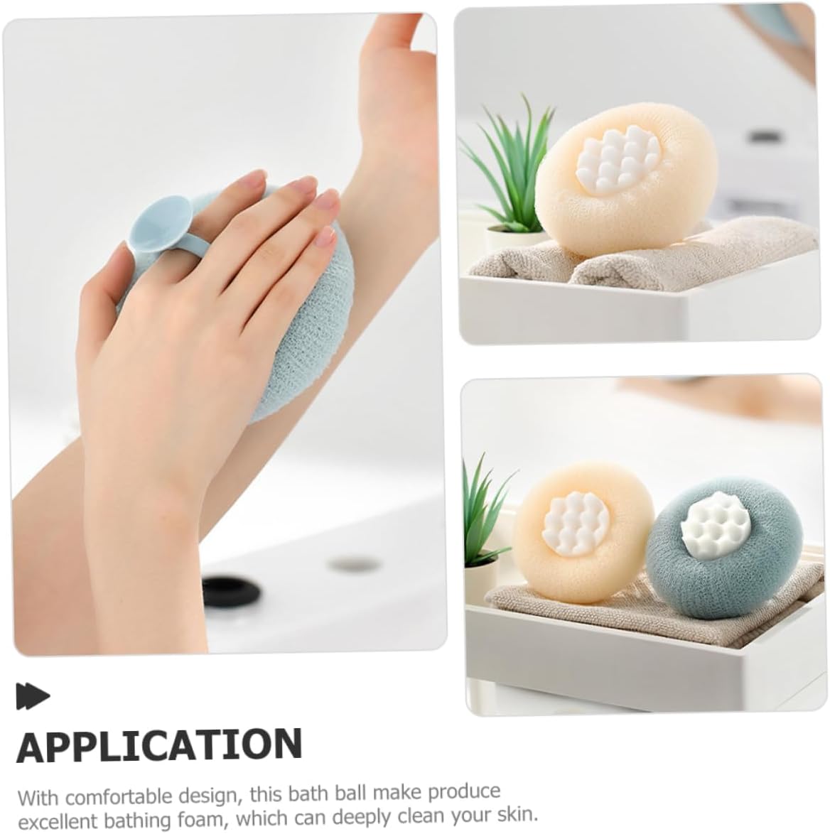 Bath sponge for smooth skin