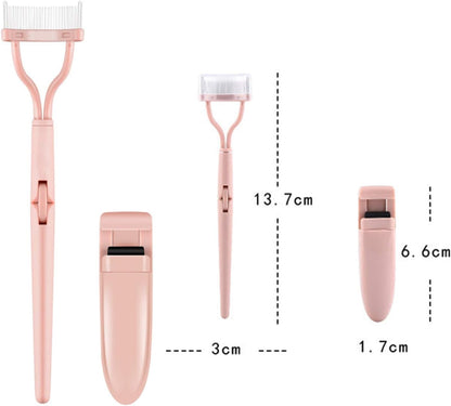 Foldable eyelash comb that separates lashes