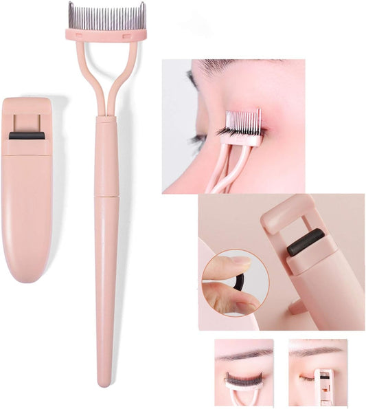 Eyelash comb and curler set