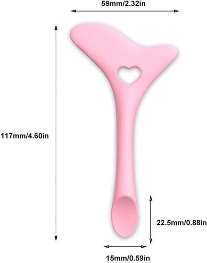 Eyeliner and mascara aid tool in pink