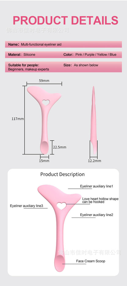 Eyeliner helper tool for precise lines